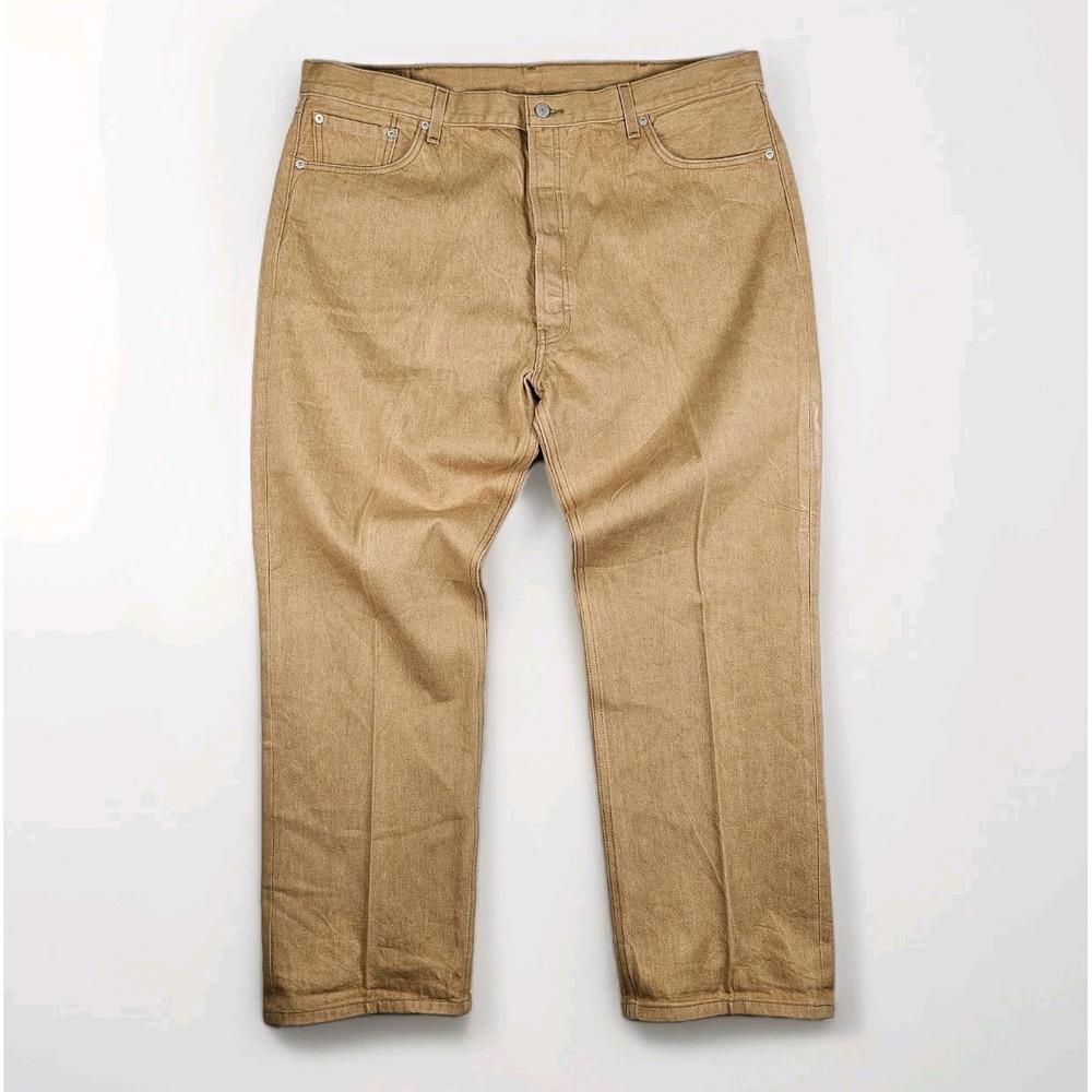Levis 501 XX Original Straight Fit Jeans Mens  44x32 (40x30) Tan Harvest Gold